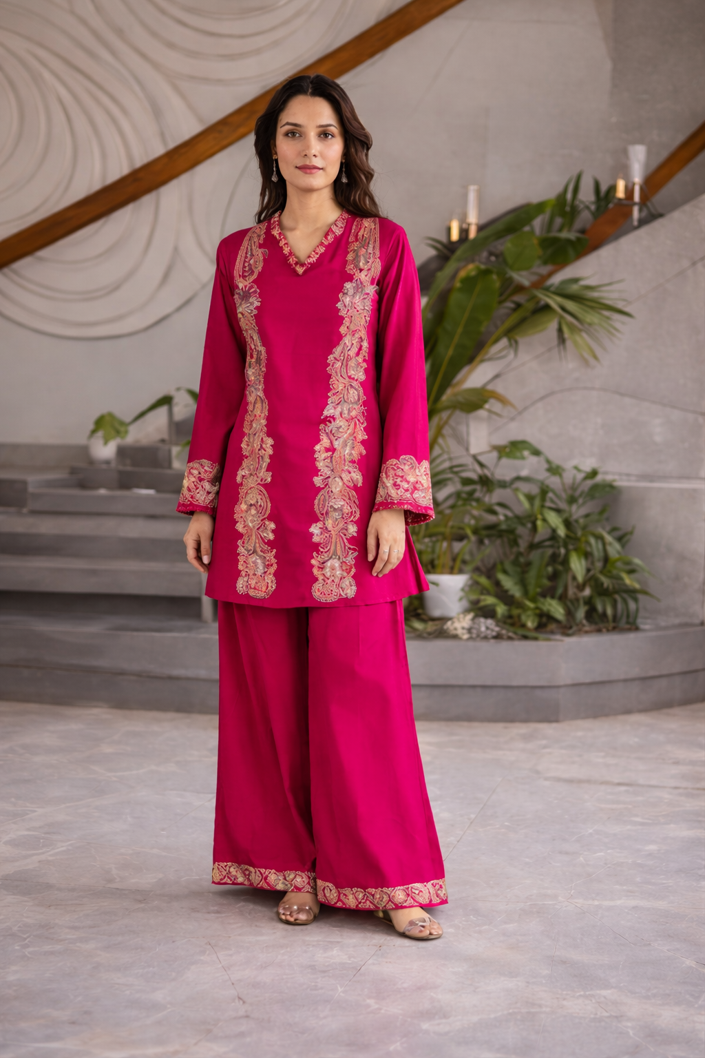 Embroidered Co-ord Set